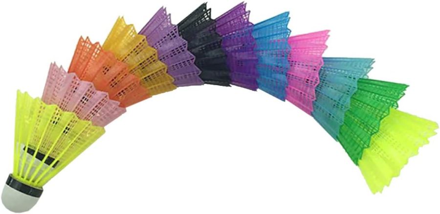 12 Pcs Plastic Badminton Shuttlecocks Badminton s Balls for Outdoor Sports Training