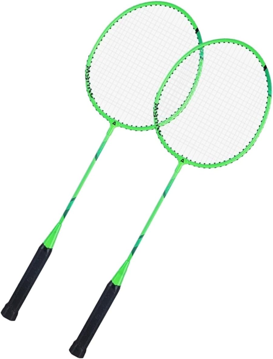 1Pair Shuttlecocks Racquet Light Weight Badminton Racket Set Professional Double Badminton Racquet for 2 Players Playing