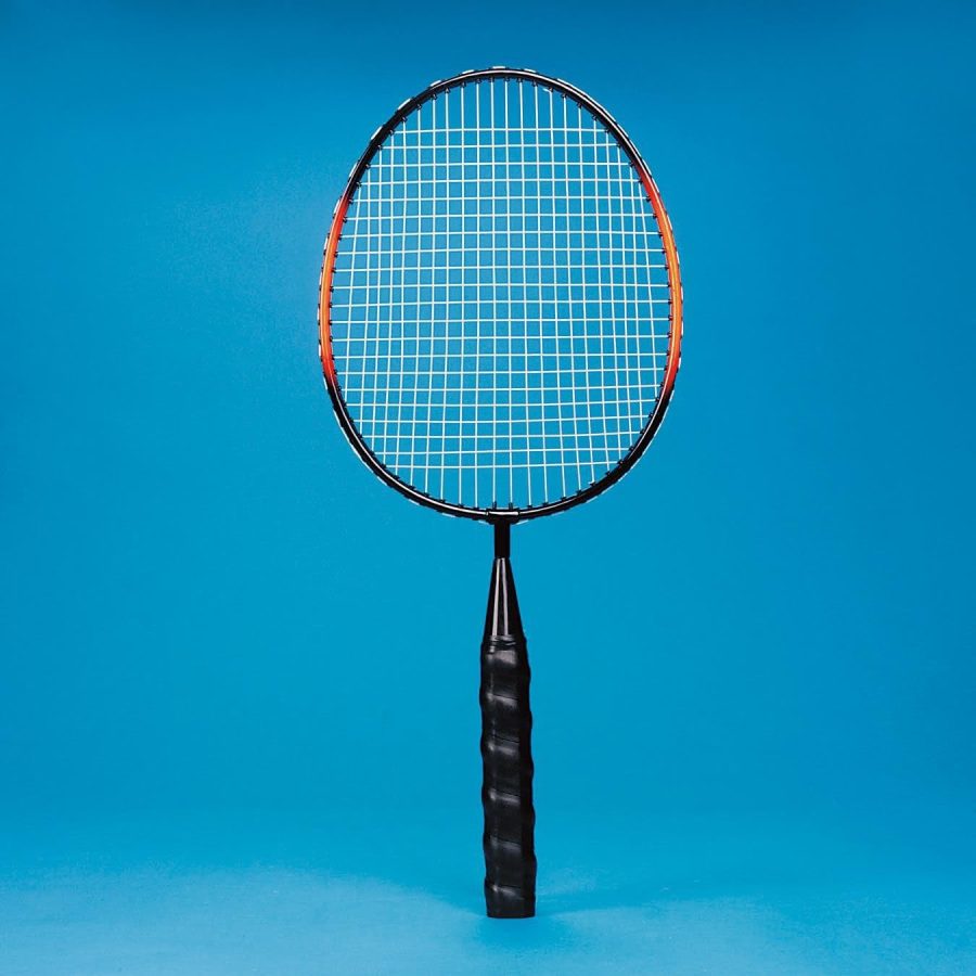Junior Badminton Racquet. Steel Framed, 18" Long Racket is Ideal for Kids and Novice Players in PE Class, Summer Camps or Backyard.