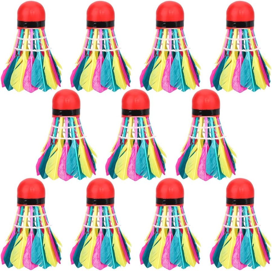 11Pcs Badminton Shuttlecocks, Badminton Balls Badminton s Colorful Shuttlecocks Rainbow Ball Badminton for Sports Training Activities Rainbow s Rainbow